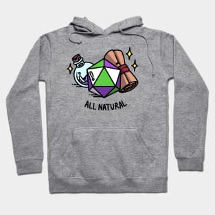 All Natural Genderqueer DnD D20 Hoodie